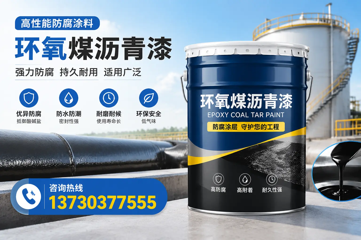 环氧煤沥青漆的耐久性分析，适合雅安的使用场景